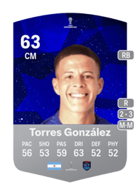 Santiago Torres González CONMEBOL Sudamericana 63 OVR