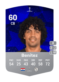 Edgar Ramón Benítez CONMEBOL Sudamericana 60 OVR
