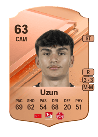 Can Uzun Rare 63 OVR