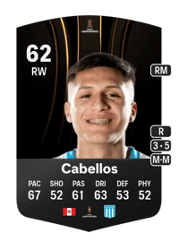 Catriel Cabellos CONMEBOL Libertadores 62 OVR