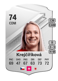 Tereza Krejčiříková Rare 74 OVR