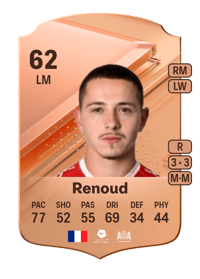 Maxence Renoud Rare 62 OVR