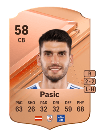 Alem Pasic Rare 58 OVR