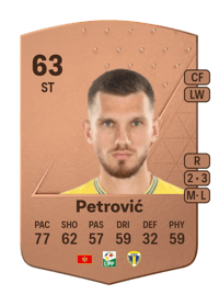 Zoran Petrović Common 63 OVR
