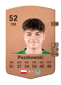 Jakub Paszkowski Common 52 OVR