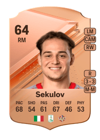 Nikola Sekulov Rare 64 OVR