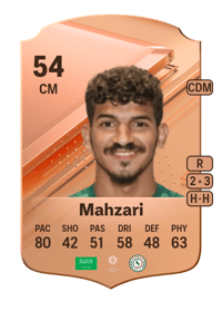 Mohammed Mahzari Rare 54 OVR