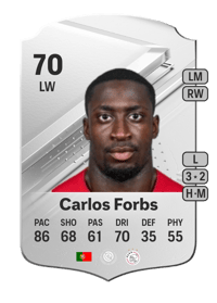 Carlos Forbs Rare 70 OVR