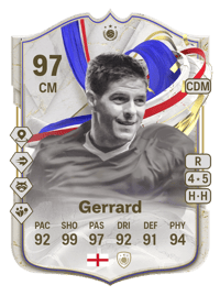 Steven Gerrard Greats of the Game Icon 97 OVR