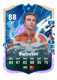 Dimitar Berbatov UEFA Heroes (Mens) 88 OVR