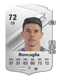 Facundo Roncaglia Rare 72 OVR