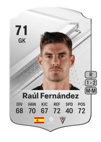Raúl Fernández Rare 71 OVR