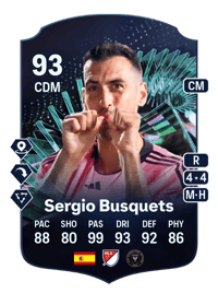 Sergio Busquets TOTS Moments 93 OVR