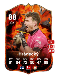 Lukáš Hrádecký FC Versus Fire 88 OVR