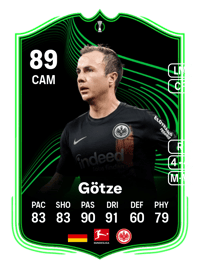 Mario Götze UECL Road to the Knockouts 89 OVR