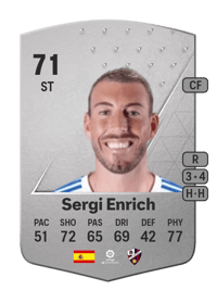 Sergi Enrich Common 71 OVR