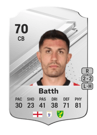 Danny Batth Rare 70 OVR
