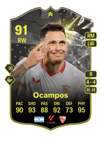 Lucas Ocampos Showdown Plus 91 OVR