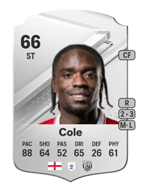 Devante Cole Rare 66 OVR