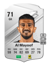 Abdullah Al Mayoof Rare 71 OVR