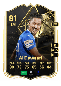 Salem Al Dawsari Team of the Week 81 OVR