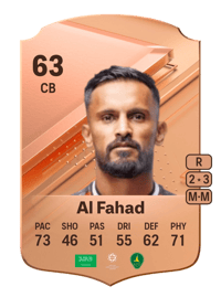 Abdullah Al Fahad Rare 63 OVR