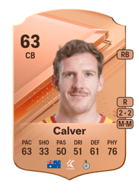 Aaron Calver Rare 63 OVR