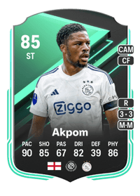 Chuba Akpom SQUAD FOUNDATIONS 85 OVR