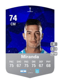 Leonel Miranda CONMEBOL Sudamericana 74 OVR