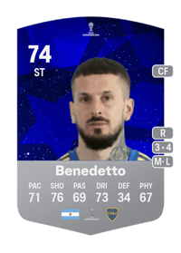 Darío Benedetto CONMEBOL Sudamericana 74 OVR
