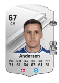 Jeppe Andersen Rare 67 OVR