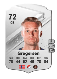 Stian Rode Gregersen Rare 72 OVR