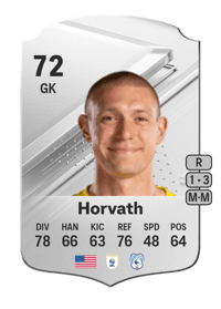 Ethan Horvath Rare 72 OVR