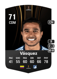 Larry Vásquez CONMEBOL Libertadores 71 OVR