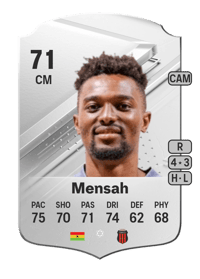 Bernard Mensah Rare 71 OVR