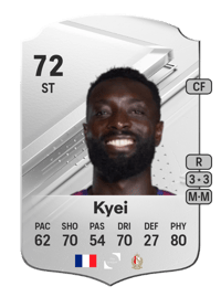 Grejohn Kyei Rare 72 OVR