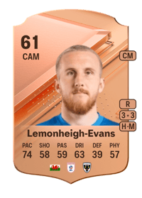 Connor Lemonheigh-Evans Rare 61 OVR