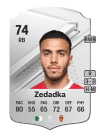 Akim Zedadka Rare 74 OVR