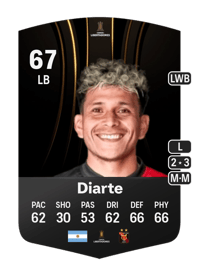 Lucas Diarte CONMEBOL Libertadores 67 OVR
