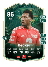 Sheraldo Becker Winter Wildcards 86 OVR
