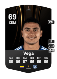 Stiven Vega CONMEBOL Libertadores 69 OVR