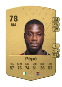 Nicolas Pépé Common 78 OVR
