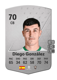 Diego González Common 70 OVR