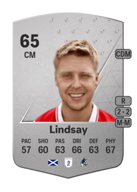 Jamie Lindsay Common 65 OVR