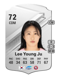 Lee Young Ju Rare 72 OVR