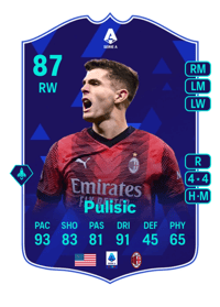 Christian Pulisic POTM SERIE A 87 OVR