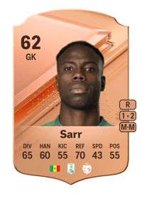 Mouhamadou Sarr Rare 62 OVR