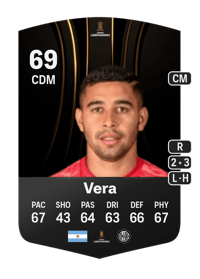Matías Vera CONMEBOL Libertadores 69 OVR