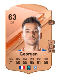 Alec Georgen Rare 63 OVR
