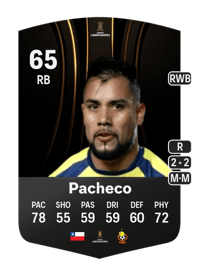 Guillermo Pacheco CONMEBOL Libertadores 65 OVR